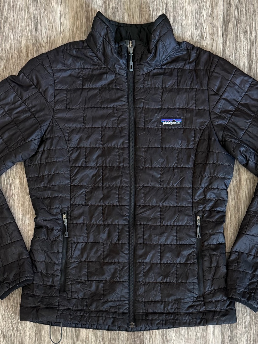 Patagonia Nano Puff Jacket Womens Small Black Puffer Jacket Hiking Coat STY84217